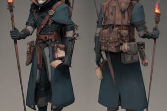 design a dnd character art and dnd character art