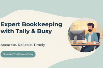 do tally data entry, gst entry, bookkeeping in tally or busy