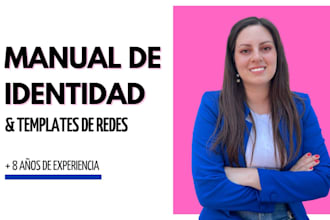 crearé tu manual de identidad y plantillas para redes