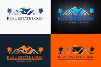 custom realtor logo design modern trustworthy real estate branding