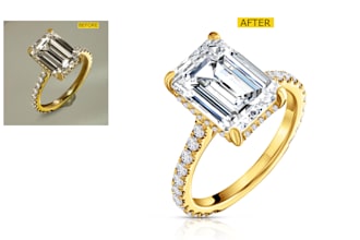 do high end jewelry retouching and professional jewelry photo editing