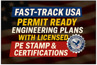 review and stamp as licensed civil structural engineer in virginia and georgia