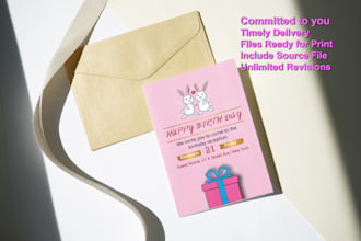 design birthday invitation, wedding and party cards