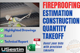 fireproofing estimation construction quantity takeoff