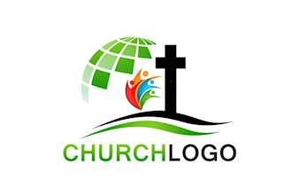 design modern ministry religious community church seal logo