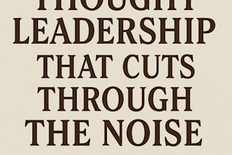write bold opinion pieces or thought leadership content