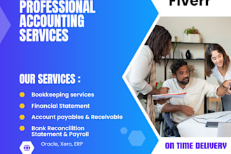 do accounting and bookkeeping using oracle, quickbooks, erp online