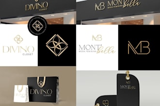 create luxury fashion, crown, diamond, clothing and jewelry logo