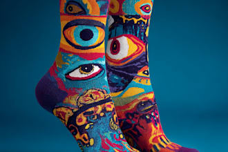 create beautiful socks design