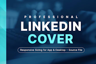 design a professional linkedin banner