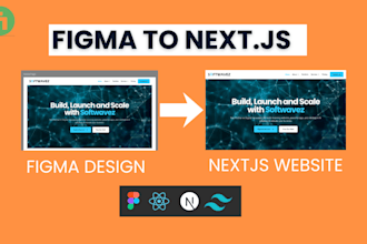 convert figma to nextjs react website tailwind css