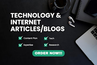 write technology and internet articles and blog posts