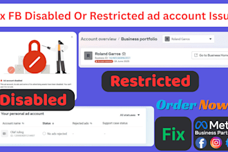 fix your facebook ad account and business manager
