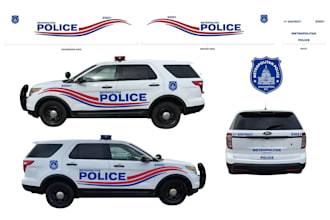 design custom livery of police, skins , ems, cars of fivem
