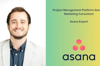 setup asana workspaces, project management consultant, real results