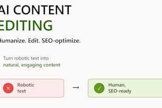 humanize ai content and edit blog posts for SEO and readability