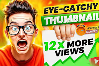 design attractive clickbait amazing youtube thumbnai