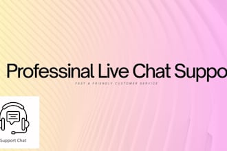 be your professional live chat support agent