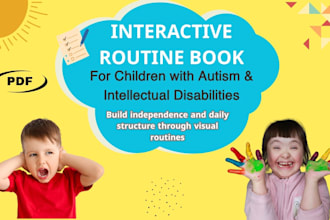 create visual routine books for children with autism
