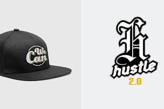 design a professional logo in old english calligraphic font