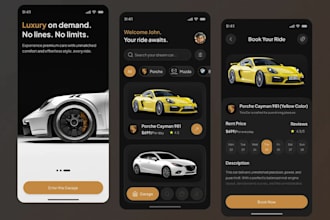 create a fully functional taxi booking and car rental app