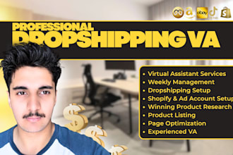 help you with your shopify store, shopify VA