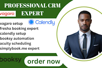set up vagaro fresha square appointments booksy calendly acuity simplybook me