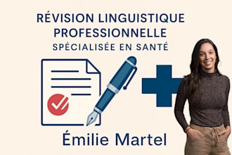 provide french proofreading for general and health related content