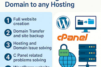create free hosting website, domain transfer and migration