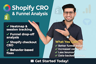 analyze heatmaps user behavior sales funnel shopify cro, ghl performance issues