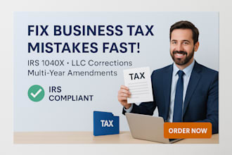 fix business tax errors and file irs 1040x amendment
