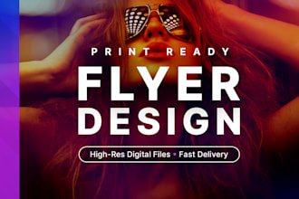 design a professional flyer, leaflet, or poster
