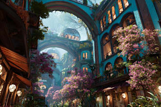 create environment art,concept art, nft art, metaverse worlds