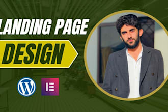create landing page and complete wordpress website