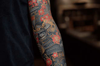 draw an oriental japanese tattoo