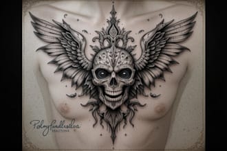 create an amazing custom tattoo design with my experience
