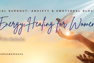 send calming distance reiki to release burnout and anxiety for women