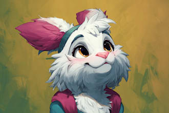 draw your custom oc furry art, anthro, fursona