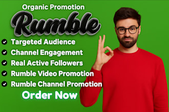 do organic rumble video promotion to hit 1 million active audience, USA viewers