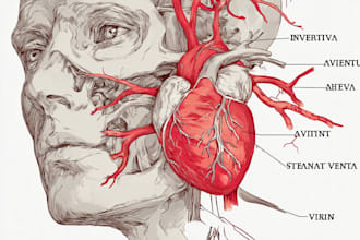 draw exercise, medical and anatomy illustrations