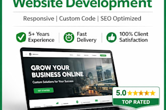 professional website development with 5 years of expertise
