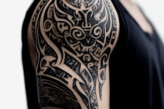 create a profesional tribal tattoo design