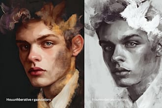 create digital paintings by hand without ai