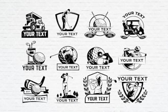 do masterful golf logo design for clubs, tournaments, products and golf shops