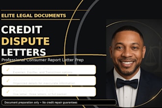 prepare custom credit dispute letters for credit report errors