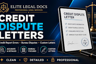prepare custom credit dispute letters for credit report errors