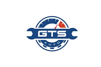 design unique gears auto service logo