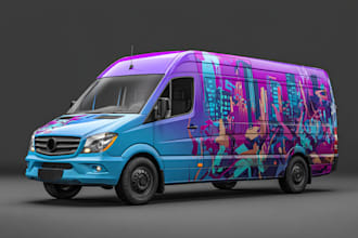 design professional truck, car, van, boat wrap for you
