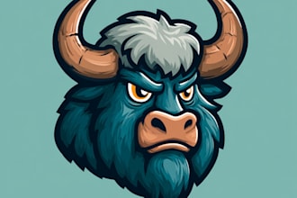 create cartoon character design mascot