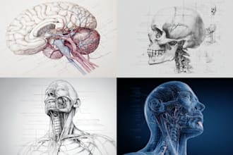 draw human anatomy, medical illustrations and diagrams